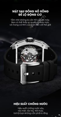 Đồng hồ HANBORO 932 dây silicone chính hãng – Vuwatch